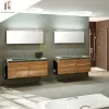 Scandinavian Style Vanity Set Luxury Cabinets Bathroom Cabinet Quartz Furniture