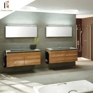 Scandinavian Style Vanity Set Luxury Cabinets Bathroom Cabinet Quartz Furniture