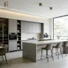 Small Apartment PVC Kitchen Cabinet Set Compact Space Design Easy Clean Surface Complete Unit Kitchen Cabinets