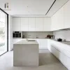 Small Kitchen Modern Modular Eco-Friendly Cabinet Set Apartment Size Compact Design with Sink Faucet Hinge and Drawer Basket