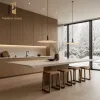 Soft Close Hinge Kitchen Cabinet Drawer System Multi Layer Storage Modern Apartment Building Kitchen Cabinets