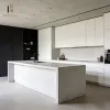 White Modular Apartment Kitchen Cabinet Set Sink Faucet Drawer Basket Modern Compact Design Full Installation Acrylic