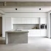 White Modular Kitchen Cabinet Modern Design Full Set with Sink Faucet Hinge Drawer Basket Custom Options