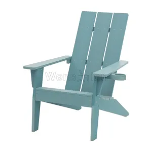 Adirondack Chair Fixed Durable Plastic Chair Waterproof Outdoor Chair Patio Garden Backyard Fixed Furniture