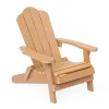 Adirondack Chair Waterproof 380lb Weight Capacity for Outdoor Pool Patio Lawn Outdoor Furniture Environment Friendly