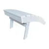 All Weather Low Seat Beach Chair Outdoor Plastic Wood Arm Chair Waterproof Lounge Chairs Pool Adirondack Folding Stool Ottoman