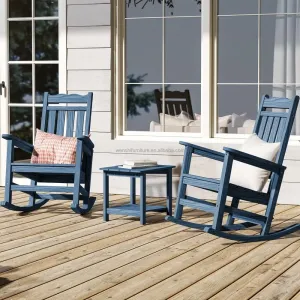 High Impact Polystyrene Material Porch Rocker with 400 Lbs Weight Capacity for Backyard