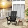 All Weather Rocking Chair HDPE Rust Free Fade Resistant 330 LBS Capacity for Poolside Balcony Yard Garden Backyard