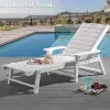 Beach lounge chair with backrest garden sunbathing courtyard Pool Chair Lounge Adirondack Chair with wheels