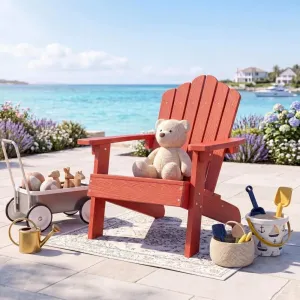 Children Garden Chair Kids Outdoor HIPS All Weather Sun Proof Water Resistant 103 Degree Ergonomic for Seaside Patio Garden