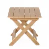 Customized Color HIPS Plastic Wood Camping Folding Outdoor Side Table Garden Table