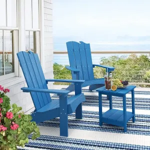 Customized Plastic Wood Adirondack Patio Garden Chair Recycled Plastic Outdoor Chairs