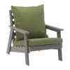 Factory Price HIPS Plastic Wood Lounge Sofa Luxury Outdoor Garden Sofa Set Furniture Adirondack Chair