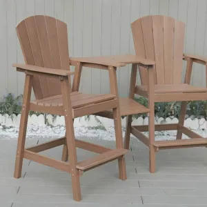 HDPE Outdoor Bar Chair Set Patio Bar Chair Set Outdoor Bar Table Chair Set