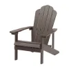 2024 High Impact Polystyrene Outdoor Plastic Wood Chairs for Sale Fixed Adirondack Chair for Garden
