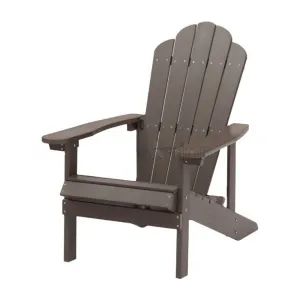 2024 High Impact Polystyrene Outdoor Plastic Wood Chairs for Sale Fixed Adirondack Chair for Garden