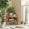 Corner Shower Bench Waterproof Shower Seat Garden Side Table Bathrooms Living Room Bedroom