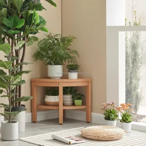 Corner Shower Bench Waterproof Shower Seat Garden Side Table Bathrooms Living Room Bedroom