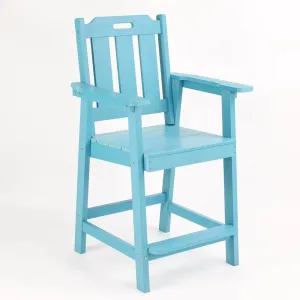 Recycled Poly Bar Stool Eco-Friendly Weather Resistant Lifeguard Chair