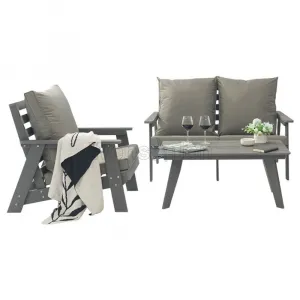 Luxury Outdoor Furniture Hotel Plastic Wood Patio Garden Lounge Sofa Set Outdoor Sofa Adirondack Chair