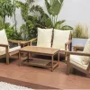 Luxury Outdoor Furniture Lounge Sofa Set UV Resistance Garden Corner Sofas
