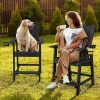 Maintenance Free Anti-Graffiti Outdoor Bar Chair HIPS Plastic Wood 304 Stainless Steel for Mall School Public Plaza