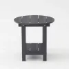 Modern Weather-Resistant Side Table for Indoor Outdoor Use for Patio Pool Backyard Kitchen Hotels Warehouse School Dining
