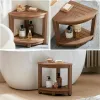 Non Moldy Waterproof Shower Stool HIPS Plastic Wood 304 Stainless Steel Corner Bench for Bathroom Shower Room Bath