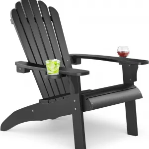 Outdoor Adirondack Brazier Chair With Cup Holder Adirondack Courtyard Chair Practical Outdoor Porch Iawn Garden