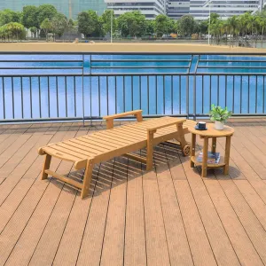 Outdoor Furniture Lounge Bed Swimming Pool Chaise Lounge With Arms New Design Lounger Chair