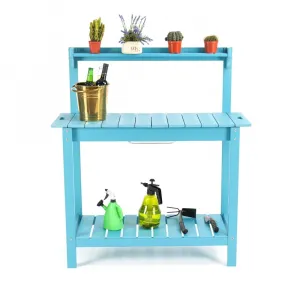 Outdoor Garden Decorative Plant Holder Stand Easily Assembled Multi Tier Plant Stand Potting Bench