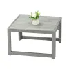 Outdoor Patio Garden Set Furniture Plastic Wood End Table Outdoor Sofa and Table Outdoor Furniture
