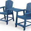 Outdoor 2 Set Bar Chairs With Connecting Table Counter High Bar Chair High Backrest Kitchen Balcony Bar Chair