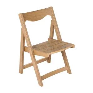 Reasonable Price Outdoor Wedding Resin Folding Garden Chairs for Events Polystyrene Wood Dining Room Chair Outdoor camping