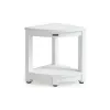 2 Tier Corner Shower Bench HIPS Wood Grain 500 LBS Multi Color Bathroom Stool for Shower Tub Toilet Home Entryway
