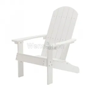 Traditional White Adirondack Chairs Durable and UV Resistance Outdoor Chairs