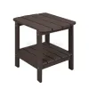 Wholesale Modern Square Plastic Wood Coffee Small Tea Table Table for Garden