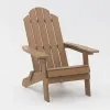 Wood Grain Polystyrene Outdoor Chairs for Patio Treeents Adirondack Chair Weather Resistant Garden Chairs