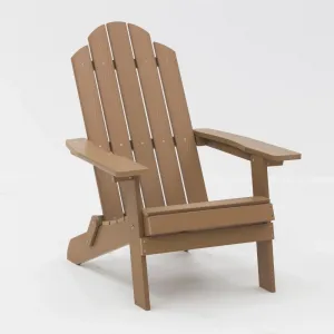 Wood Grain Polystyrene Outdoor Chairs for Patio Treeents Adirondack Chair Weather Resistant Garden Chairs