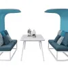 Beach Chaise Lounge Furniture Outdoor Garden Leisure Chair Waterproof Patio Swimming Pool Sun Lounger Chair