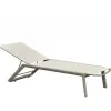 Beach Sun Bed Chaise Lounge Pool Bed Outdoor Sunbed Sun Lounger Double-Layer Mesh Sun Lounger