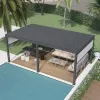 Best Automatic Top Aluminum Frame Outdoor Pergola Awnings Roof Waterproof Garden Patio Canopy Pergola Motorized Pergola Outdoor