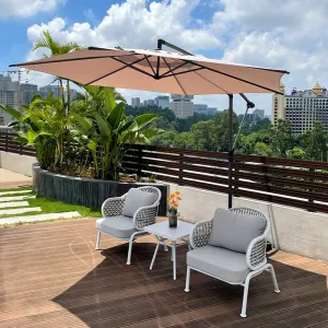 Colorful Lounge Light Parasol Printed Beach Table Aluminum Market Patio Umbrella Sunshade Umbrella Beach Parasol Garden