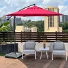 Custom Furniture Balcony Parasol Patio Umbrella Garden Cantilever Parasol Commercial Outdoor Retractable Parasols Roman Umbrella