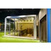 Customized Modern Aluminium Pergola Outdoor Luxury Pergola Motorized Louver OEM for Well-known Pergola Bioclimatique