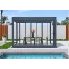 Customized Modern Aluminium Pergola Outdoor Luxury Pergola Motorized Louver OEM for Well-known Pergola Bioclimatique