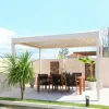Customized Waterproof Garden Pavilion Gazebo Aluminum Pergola Adjustable Louvered Roof Pergola Outdoor Louvered Pergola