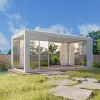 2024 Customized 3X6 Aluminum Frame Garden Outdoor Furniture Louvre Roof Pavilion Pergola Waterproof Outdoor Canopy Awning