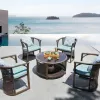Dining Table Set Chair Hotel Restaurant Furniture Dining Chair Sets Aluminum Dining Table Outdoor Dinning Table and Chair Set