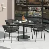 Furniture Contemporary Style All Aluminum Round Dining Table